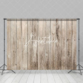 Aperturee - Aperturee Natural Wood Panel Visible Grain Cracks Backdrop